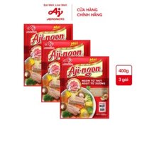 Combo 3 Gói Hạt Nêm Aji-ngon® 400g/Gói