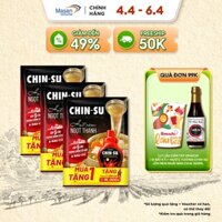 Combo 3 Gói Hạt Nêm Chin-Su Ngọt Thanh X5 Xương Hầm Cô Đặc & Rau Củ 3 Gói X 400Gr KM tương ớt CHIN-SU MN 250gr