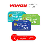 Combo 3 gói - Khăn Giấy Lụa Let Green 300 Tờ / 2 Lớp - Hàng Chính Hãng