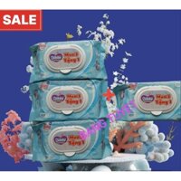 Combo 3 gói khăn ướt Bobby 100 tờ tặng 1 gói cùng loại
