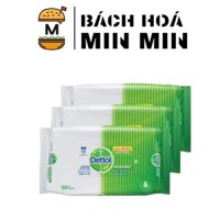 Combo 3 gói khăn ướt kháng khuẩn làm sạch Dettol  Anti-Bacterial Wet Wipes