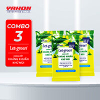 Combo 3 Gói Khăn Ướt Khử Mùi LET-GREEN 15 MiếngGói