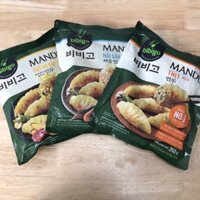 Combo 3 gói Mandu Bibigo Hàn Quốc ( 3 vị Thịt, Thịt Bắp và Hải sản)