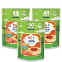 Combo 3 gói mì ý ăn dặm thịt thăn xốt cà chua SG Food 200g (từ 1 tuổi)