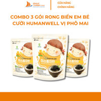 Combo 3 Gói Rong Biển Trộn Cơm Em Bé Cười Vị Phomai Humawell Gói 50g