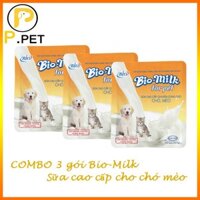COMBO 3 gói sữa Bio-Milk - Sữa cao cấp cho chó mèo Bio-milk - P.Petshop