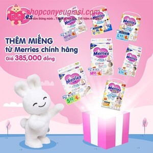 Combo 3 gói tã-bỉm dán Merries L54 (54 miếng)