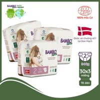 Combo 3 Gói Tã Dán 100% Hữu Cơ Bambo Nature - Nhập Khẩu Đan Mạch - 3-6kg - S30 - 30 miếng