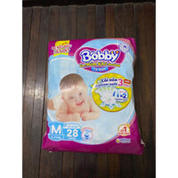 combo 3 gói tã dán bobby M28 dùng cho bé từ 6-10 kg..