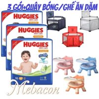 COMBO 3 Gói Tã quần Huggies Mega M106, L104, XL88, XXL80 mới