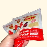 Combo 3 gói YAN đấu cám căng lửa cho chim hút mật và ốc mít, thức ăn chim hút mật 5 màu