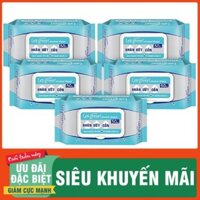 Combo 3 Gói❤️50 Chiếc/ Gói 😮Khăn Ướt Cồn Diệt Khuẩn 99,9% Let-Green