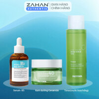 Combo 3 gồm serum B5, kem dưỡng Ceramide, toner rau má Prettyskin( 3 sản phẩm)