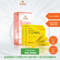 [Combo 3 Hộp] 01 BỘT UỐNG GOINBE DAILY ELASTIN COLLAGEN LỰU ĐỎ + 02 VITAMIN C GOINBE PREMIUM VITA C