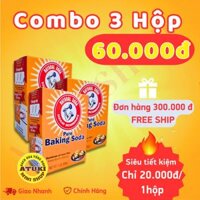 Combo 3 Hộp Baking Soda Đa Năng – Giá Tiết Kiệm Chỉ 60.000đ