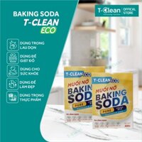 Combo 3 hộp baking soda T-Clean, 750g rửa rau-củ-quả-thực phẩm, làm sạch-diệt khuẩn