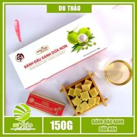 Combo 3 hộp bánh đậu xanh Dừa Non Rồng Vàng Hưng Long 150gr, bánh mịn ít ngọt, đặc sản Hải Dương