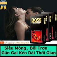 Combo 3  hộp bao cao su Boss 4in 1 Hộp 12chiếc