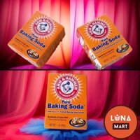 COMBO 3 HỘP Bột nở Baking soda HAMER khử mùi diệt khuẩn làm bánh chăm sóc da hộp giấy 454g Mỹ