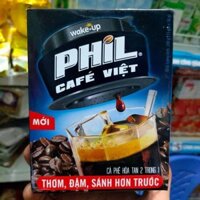 COMBO 3 HỘP CÀ PHÊ HOÀ TAN WAKE-UP PHIL CAFE VIỆT - hộp (15 gói x 16g)