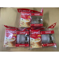 COMBO 3 HỘP CÀ PHÊ PHỐ SỮA NÓNG TẶNG 3 LY THUỶ TINH CÀ PHÊ PHỐ