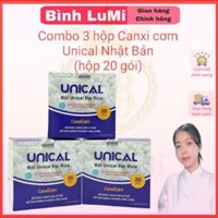 combo 3 hộp canxi cơm unical Nhật Bản (canxi hữu cơ)