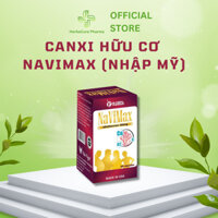 [Combo 3 Hộp] Canxi hữu cơ Navimax (Nhập Mỹ) - Bổ sung canxi tảo đỏ Mỹ, hỗ trợ xương chắc khỏe