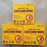 Combo 3 Hộp Gel Nghệ mật ong Curcumin Nano giảm viêm loét dạ dày, tá tràng, trào ngược, đầy hơi từ thảo mộc
