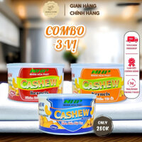 Combo 3 Hộp Hạt Điều Vị Muối, Hạt Điều Tỏi Ớt Và Hạt Điều Mật Ong Nhân Hòa Phát  Thành Phần Tự Nhiên Hỗ Trợ Bổ Sung Dinh