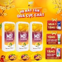 Combo 3 Hộp Kẹo Ngậm Bạc Hà Không Đường IMPACT MINTS FRESH Vị Chanh Dây Xoài 10G