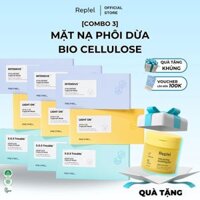 [COMBO 3 HỘP] Mặt nạ Bio Cellulose - Mặt nạ sinh học phôi dừa Capsule Mask REPIEL (Hộp 4 viên)