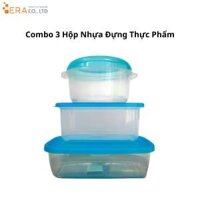 Combo 3 Hộp Nhựa Đựng Thực Phẩm - Nhựa Thái Lan
