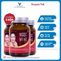 Combo 3 Hộp Nội tiết tố nữ Ngọc Mỹ Nữ Plus cân bằng nội tiết tố sinh lý bốc hỏa mất ngủ nở ngực VNS Group