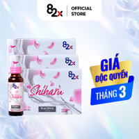 Combo 3 hộp Nước uống 82X Placenta Shiharu làm đẹp da đến từ Nhật Bản 50ml/lọ.