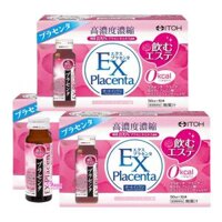 Combo 3 Hộp Nước Uống Đẹp Da Collagen Itoh EX Placenta - Hộp 10 Lọ x 50ml