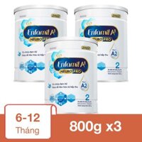 Combo 3 hộp sữa bột Enfamil A2 Neuropro Follow Up Formula số 2 (đạm quý A2) 800g (6 - 12 tháng)