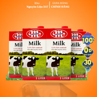 Combo 3 hộp Sữa Tươi Tiệt Trùng Mlekovita Nguyên Kem 1L - Béo Cao 3.5% từ Ba Lan, không đường