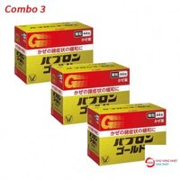 Combo 3 hộp thuốc trị cảm cúm Taisho Pabrons (44 gói x 3) nội địa Nhật Bản
