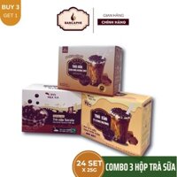 Combo 3 hộp trà sữa Ban Milk Tea tự pha kèm trân châu