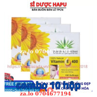 Combo 3 hộp vitamin E mỗi hộp 100 viên đẹp da chống lão hóa giảm nám mờ vết nhăn - HSD 2023 - shop men 2018