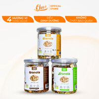 [Combo 3 Hũ 250g] Granola 20% Yến Mạch 3 Vị Mật Ong, Matcha, Chocolate OHOO FOODS VN - Hạt Ngũ Cốc Dinh Dưỡng Tiện Lợi