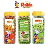 Combo 3 Hũ: Đậu Hòa Lan Chua Cay Tân Tân 190g + Đậu Hòa Lan Muối 190g + Đậu Hòa Lan Wasabi 190g