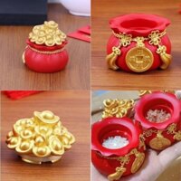 Combo 3 hũ muối gạo thờ thần tài