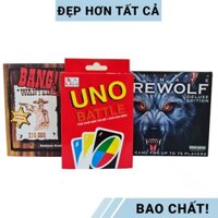 [COMBO 3 IN 1] Đồ chơi tập thể UNO + BANG + MA SÓI phiên bản Việt HÓa dành cho nhiều người chơi