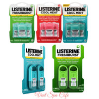 Combo 3 Kẹo lá thơm miệng LISTERINE Freshburst Pocketpaks Breath Strips kẹo thơm miệng 3x24