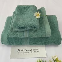 [Combo 3 Khăn Cotton ] Khăn Tắm, Khăn Gội, Khăn Mặt, 100% Cotton Dày Dặn, Mềm Mại, Thấm Hút Cực Tốt