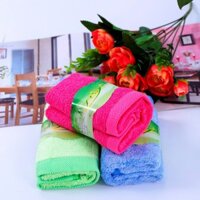 Combo 3 khăn mặt sợi tre thiên nhiên Mpro cao cấp