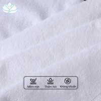 Combo 3 Khăn Tắm-Gội-Khăn Mặt Lotus Heal Hàng Cao Cấp 100% Cotton Tự Nhiên Thấm Hút Tốt Siêu Mềm Mại Và Không Phai Màu