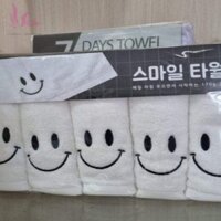 COMBO 3 KHĂN TẮM, KHĂN GỘI, KHĂN THỂ THAO XUẤT KHẨU 40X80CM ( HÌNH MẶT CƯỜI)