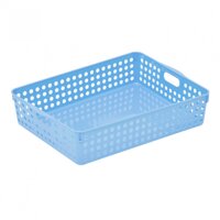 Combo 3 khay nhựa đựng tài liệu A4, đựng đồ đa năng Song Long - xanh dương